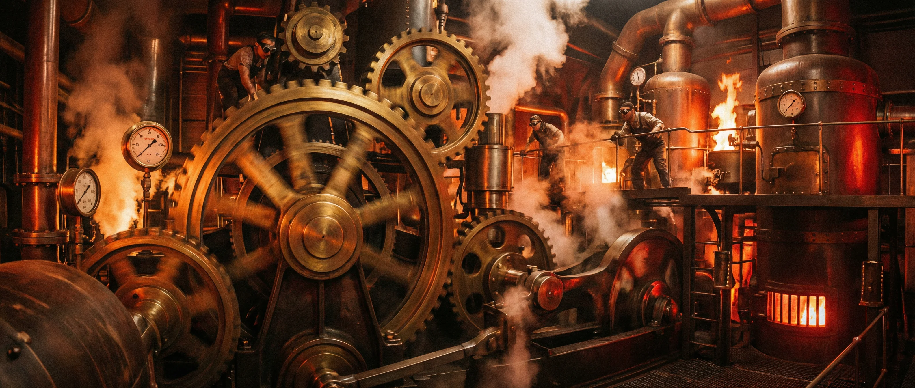 巨型蒸汽动力机械全力运转 - 玩物社区 强上